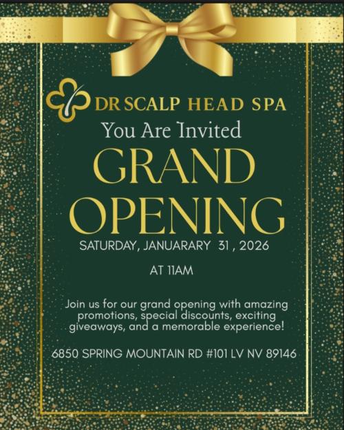 Dr Scalp Head Spa Grand Opening